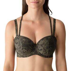 NEW PRIMADONNA freedom strapless bikini top in wild skin